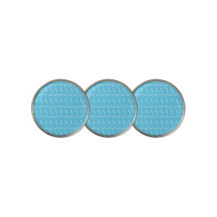 Monogram Initial Letter A, Aqua Blue Golf Ball Marker