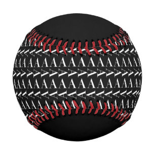 Monogram Initial Letter A Baseball