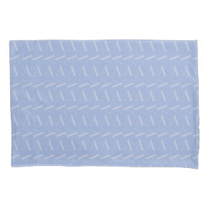 Monogram Initial Letter A, Blue Pillow Case