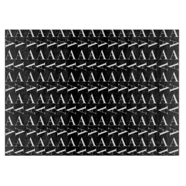 Monogram Initial Letter A Cutting Board (Front)