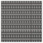 Monogram Initial Letter B Fabric