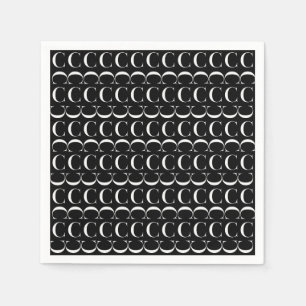 Monogram Initial Letter C Paper Napkins