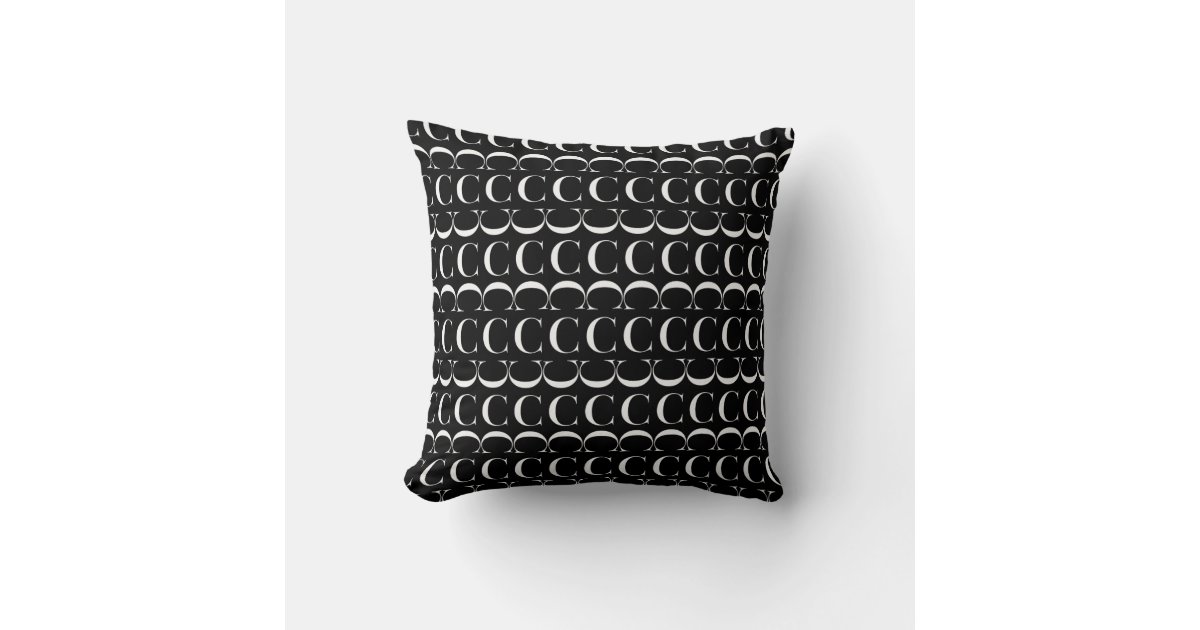 Monogram Initial Letter C Throw Pillow Zazzle
