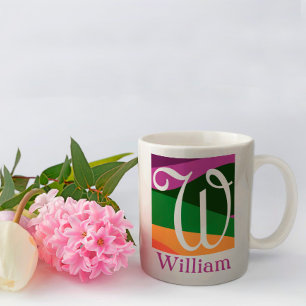 Monogram Initial Letter  Coffee Mug