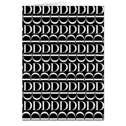 Monogram Initial Letter D (Front)