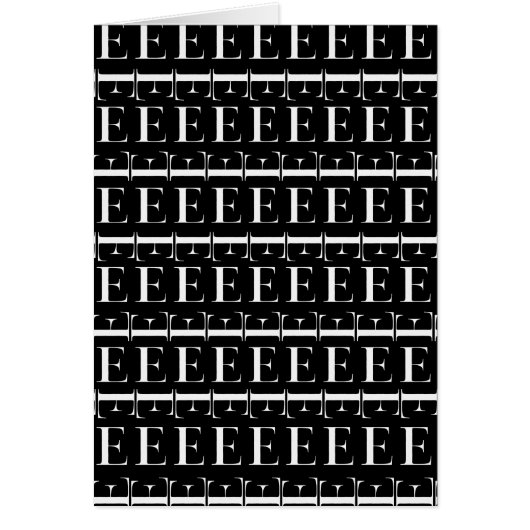 Monogram Initial Letter E (Front)