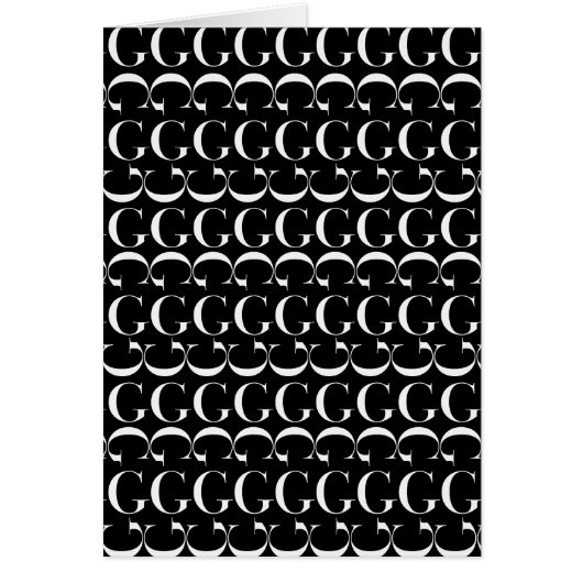 Monogram Initial Letter G (Front)