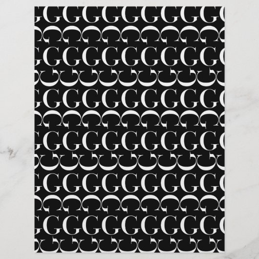 Monogram Initial Letter G (Front)