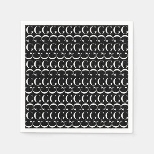 Monogram Initial Letter G Napkins