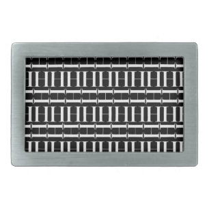 Monogram Initial Letter H Rectangular Belt Buckle