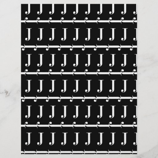 Monogram Initial Letter J (Front)