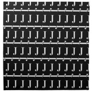 Monogram Initial Letter J Cloth Napkin