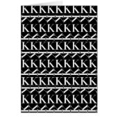 Monogram Initial Letter K (Front)