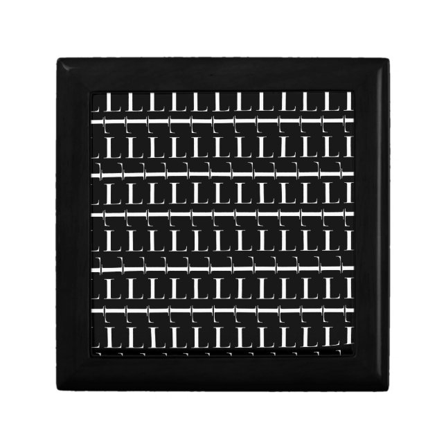 Monogram Initial Letter L Gift Box (Front)