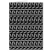 Monogram Initial Letter M (Front)