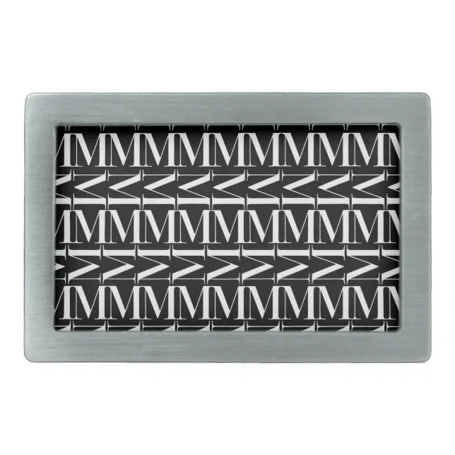 StepOriginals Personalized Monogram Letter M Belt Buckle