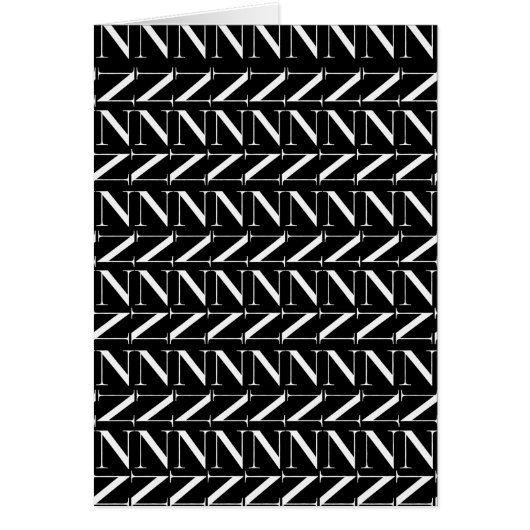 Monogram Initial Letter N (Front)