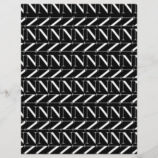 Monogram Initial Letter N (Front)