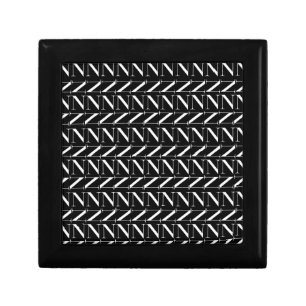 Monogram Initial Letter N Gift Box