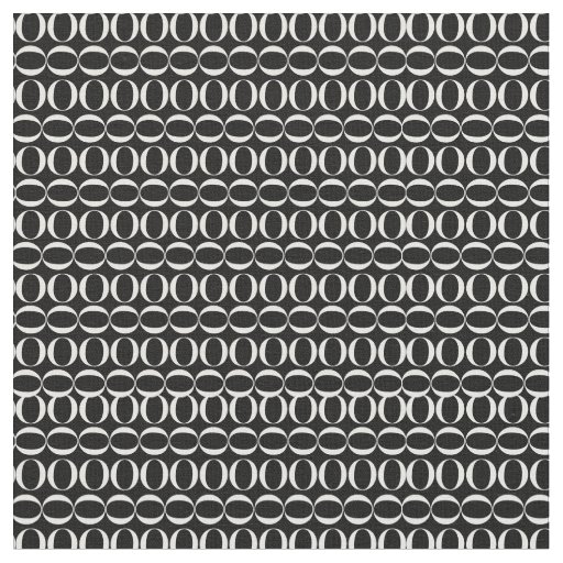 Monogram Initial Letter O Fabric