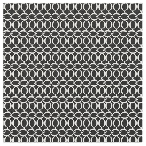 Monogram Initial Letter Q Fabric