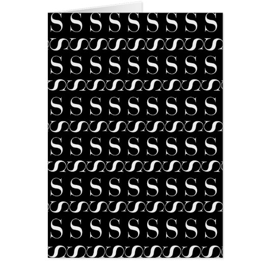 Monogram Initial Letter S (Front)