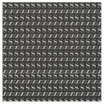 Monogram Initial Letter S Fabric