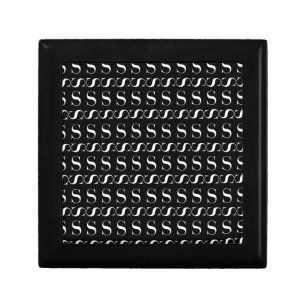 Monogram Initial Letter S Gift Box