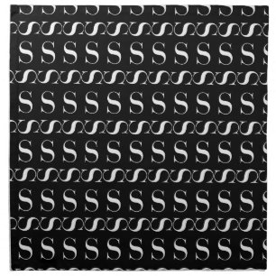 Monogram Initial Letter S Napkin