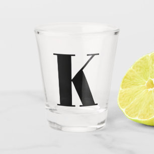 Monogram Initial Letter Wedding Gift Party Favor Shot Glass