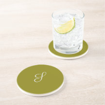 Monogram initial minimalist sage green