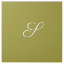 Monogram initial minimalist sage green