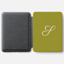 Monogram initial minimalist sage green