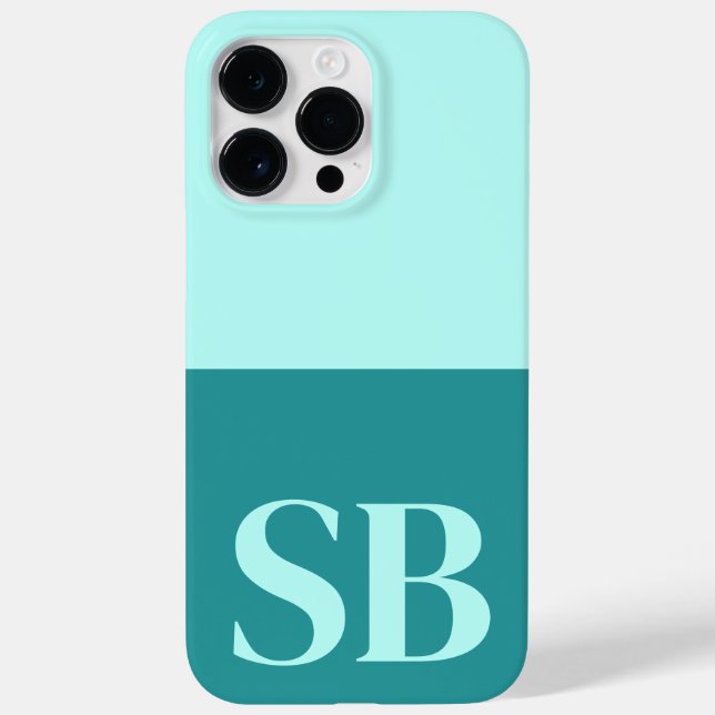 Monogram Initial Minimalist Stylish Case-Mate iPho iPhone Case (Back)