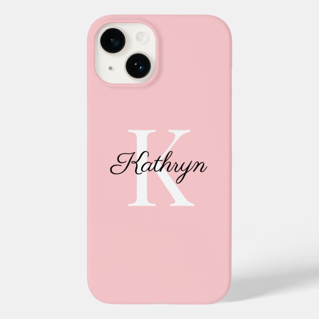 Monogram Initial Name Letter Case-Mate iPhone Case (Back)