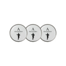 monogram initial name personalized golf ball marke