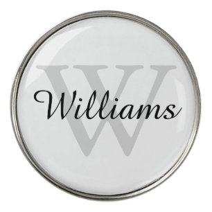 Monogram Initial Name Personalized Golf Ball Marker