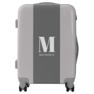 Monogram Initial Name Simple Personalized Luggage