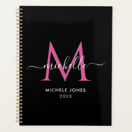 monogram initial personalized name yearly planner