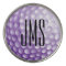 Monogram Initial Purple Golf Ball