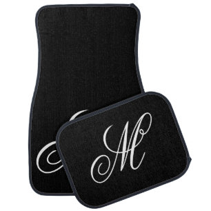 Monogram Initial Script Car Floor Mats