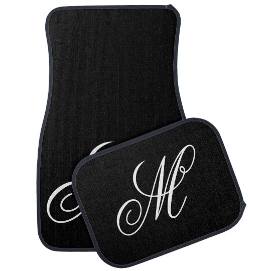Monogram Initial Script Car Floor Mats