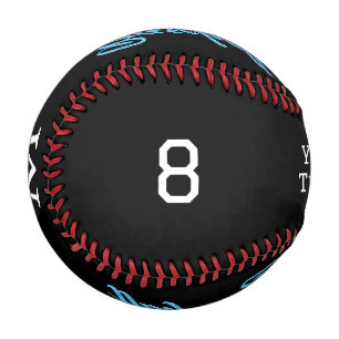 Monogram Initial Team Name Number Baseball