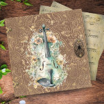 Monogram Initial Victorian Antique Book Violin 3 Ring Binder<br><div class="desc">Introducing our Monogram Initial Victorian Antique Book Violin 3 ring binder, perfect for violin and viola players looking to easily store and organize their sheet music in a stylish and elegant manner. This unique binder features a beautiful Victorian scroll design with intricate floral details surrounding a vintage violin, making it...</div>