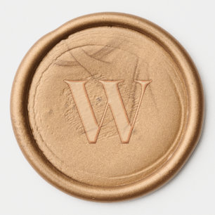 Monogram Initial Wedding Gold Wax Seal Sticker