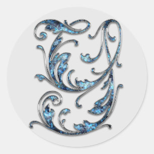 monogram initial Y stickers