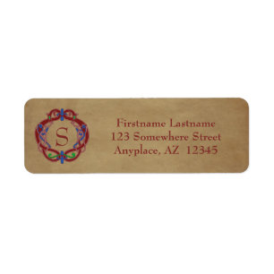 Monogram Initials Celtic Design Return Address Label