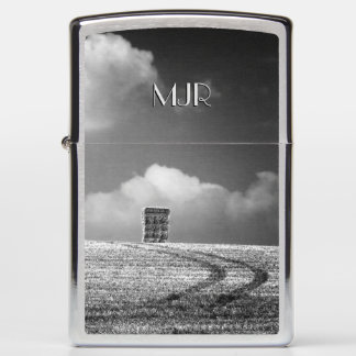 Monogram initials (change) on Haystack Harvest Zippo Lighter