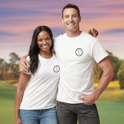 Monogram Initials Classic Golf T_Shirt