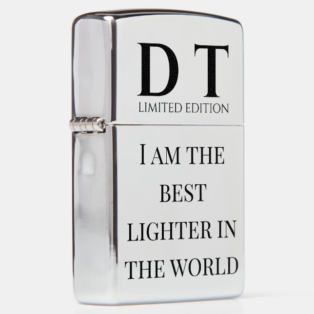 Monogram Initials D & T Custom Lighter  (Right)